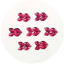 Acryl-Strasssteine Doppelpfeil, pink - ca. 10 Stück