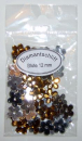 Acryl-Strasssteine Blüte Ø 12 mm, bernstein - ca. 50 Stück