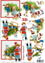 3D Bogen - A4 - Le Suh 4169114 - Weihnachtskinder + Schlitten