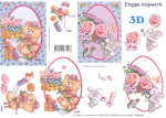 3D Bogen - A4 - Le Suh 4169175 - Bär mit Rosen