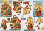3D Bogen - A4 - Le Suh 416983 - Segelschiffe