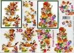 3D Bogen - A4 - Le Suh 416993 - Weihnachtsbär schaukelt