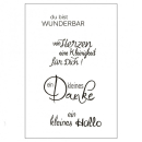 Silikon Stempel-Set Du bist wunderbar - A7