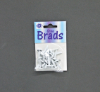 Brads/Deko Clips rund Ø 8 mm - weiß matt