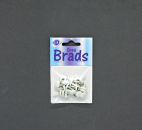 Brads/Deko Clips rund Ø 8 mm - soft white matt