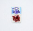 Brads/Deko Clips rund Ø 8 mm - rot matt