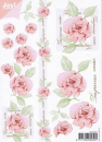 Joy! 3D Bogen Rosen - Hellrosa mit Text - DIN A5