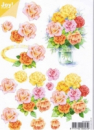 Joy! 3D Bogen Rosen - Orange und Gelb - DIN A5