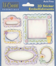 3-D Sticker / Embellishments <br> Rahmen 5, 5tlg.
