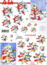 Pyramid 3D Bogen - A4 <br> Le Suh 630135 <br> Schneemann's Weihnacht