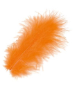 Marabufedern ca. 12 cm - orange15 Stück im SB-Beutel