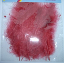 Marabufedern ca. 12 cm - bordeaux <br>  15 Stück im SB-Beutel