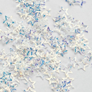 Pailletten Sterne 4 mm, 3 Gramm - weiß irisierend