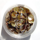 Hologramm Pailletten gewölbt Ø 6mm, 6 Gramm - topas