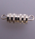 Schraubverschluss 5x11 mm - versilbert - 2 Stück