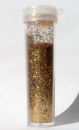 Brillant Glitter/Polyester Glitter in Streudose - dunkelgold