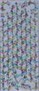 Sticker Rand + Ecken Schmetterlinge - multicolor/silber - 1 Bogen 23x10 cm