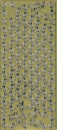 Sticker Rand + Ecken Schmetterlinge - gold <br> 1 Bogen 23x10 cm