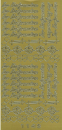 Sticker Zur Konfirmation - gold - 1 Bogen 10x23 cm