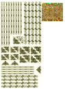 Sticker Bordüren & Ecken - hologramm gold - 1 Bogen 23x10 cm