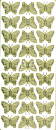 Sticker Schmetterlinge - gold