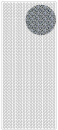Sticker Bordüren - 1914 - silber <br> 1 Bogen 23x10 cm