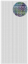 Sticker Ovale Borden - silber/multicolor - 1 Bogen 23x10 cm
