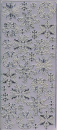 Sticker Schneekristalle - silber <br> 1 Bogen 23x10 cm