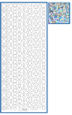 Sticker diverse geometrische Motive - hologramm silber