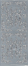Sticker Trauben Ecken und Linien - silber