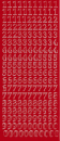 Sticker Zahlen groß - rot
