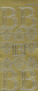 Sticker Buchstabe 'B' - gold