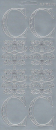 Sticker Buchstabe 'C' - silber