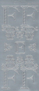 Sticker Buchstabe 'F' - silber