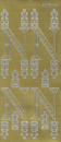 Sticker Buchstabe 'N' - gold