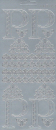 Sticker Buchstabe 'P' - silber