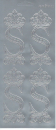 Sticker Buchstabe 'S' - silber
