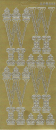 Sticker Buchstabe 'W' - gold