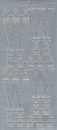 Sticker Buchstabe 'W' - silber