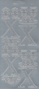 Sticker Buchstabe 'X' - silber