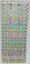 Sticker Glocke, Tannenbaum & Kerze - hologramm silber