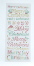 Create Christmas Foliensticker 'Merry Christmas' aus Glitzerpunkten