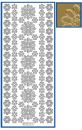 Sticker Schneekristalle - 8504 - gold