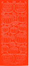 Sticker Kürbisse - 918 - orange - 1 Bogen 10x23cm