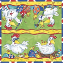 Serviette Lustige Hühner - Vielseidig Verlag