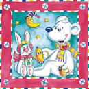 Serviette Eisbär + Schneehäser'l - Vielseidig Verlag