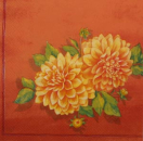 Serviette Dahlia orange