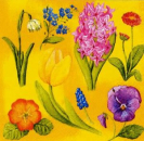 Serviette La Primavera, gelb