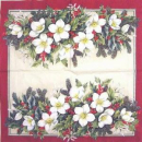 Servietten Winterbouquet cream