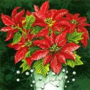 Servietten Weihnachtsstern in Vase